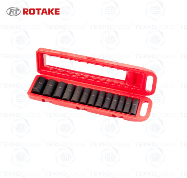 RT-013K Набор ударных головок 1/2" (13шт.) RT-013K Набор ударных головок 1/2" (13шт.)