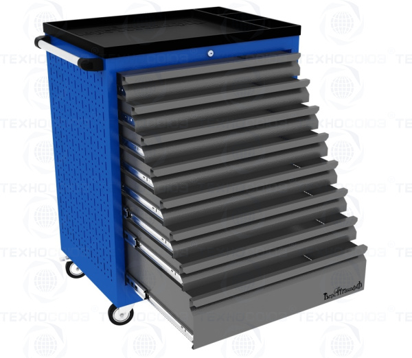 PROFFI 950.8 Тележка инструментальная RAL 5005 (8 выдвижных ящиков)