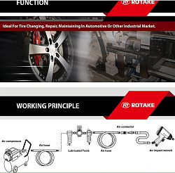 RT-3809 Дрель пневматическая прямая высокоскоростная 10мм.